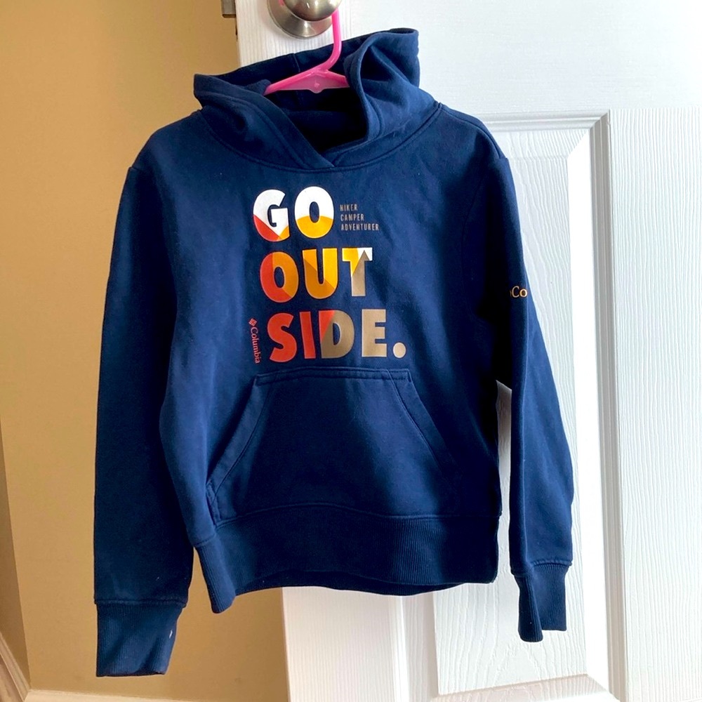 Columbia Kids' Navy Hoodie with 2 side pockets